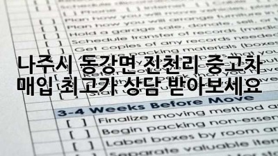 나주시 동강면 진천리 중고차 매입 최고가 상담 받아보세요!